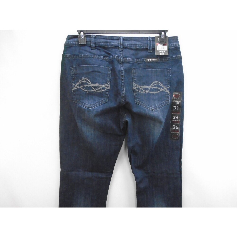 Cowgirl Tuff Forever Tuff Bootcut Denim Jeans Womens Size 34 (34x33) NWT Blue - Picture 10 of 15